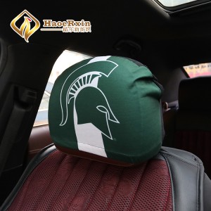 Latest design stylish customized country car seat headrest covers wholesale