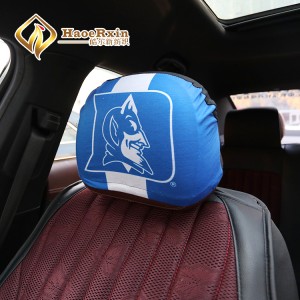 New design cheap customized celebration headrest covers for cars