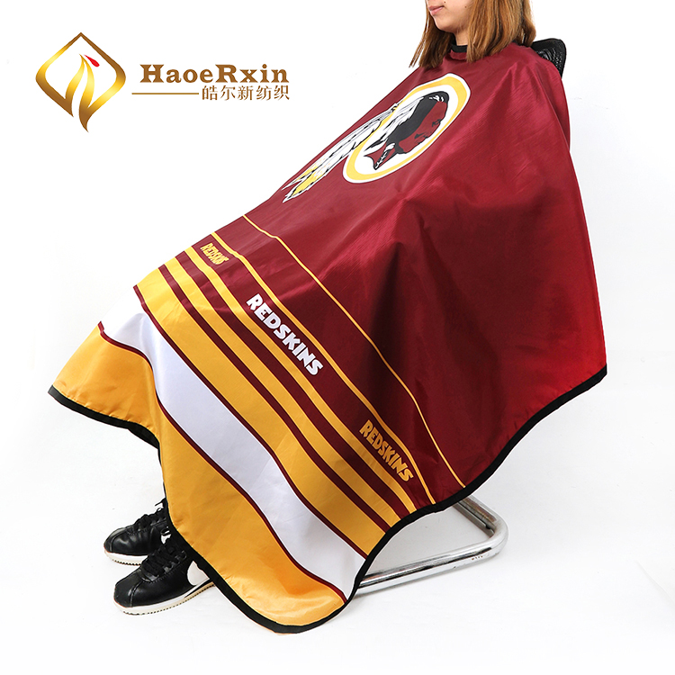 High quality eco friendly custom made comfortable polyester barber hair salon capes