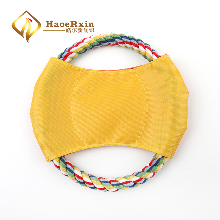 Hot sale OEM outdoor sport game custom soft funny fabric dog toy flying disc for playing