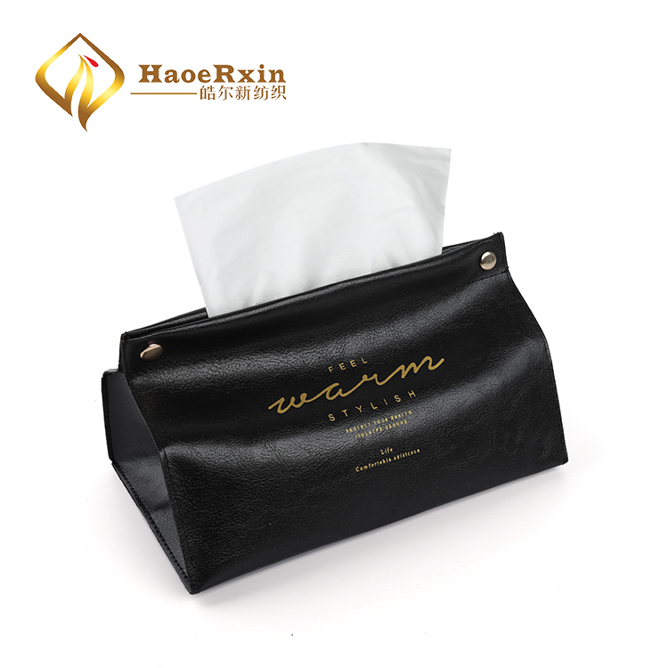 China manufacturer custom size soft PU leather eco-friendly house tissue boxes