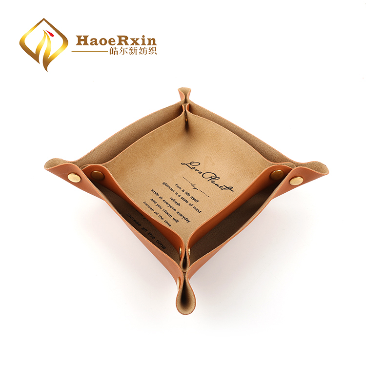 Factory supply custom logo PU leather sundry goods accessory storage box