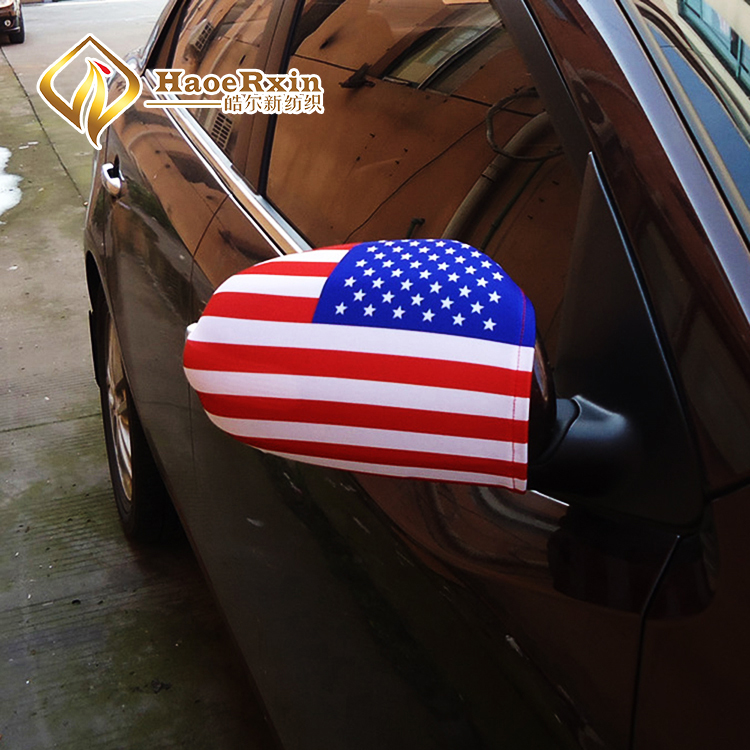 China manufacturer popular comfortable national USA UK Belgium car mirror flag